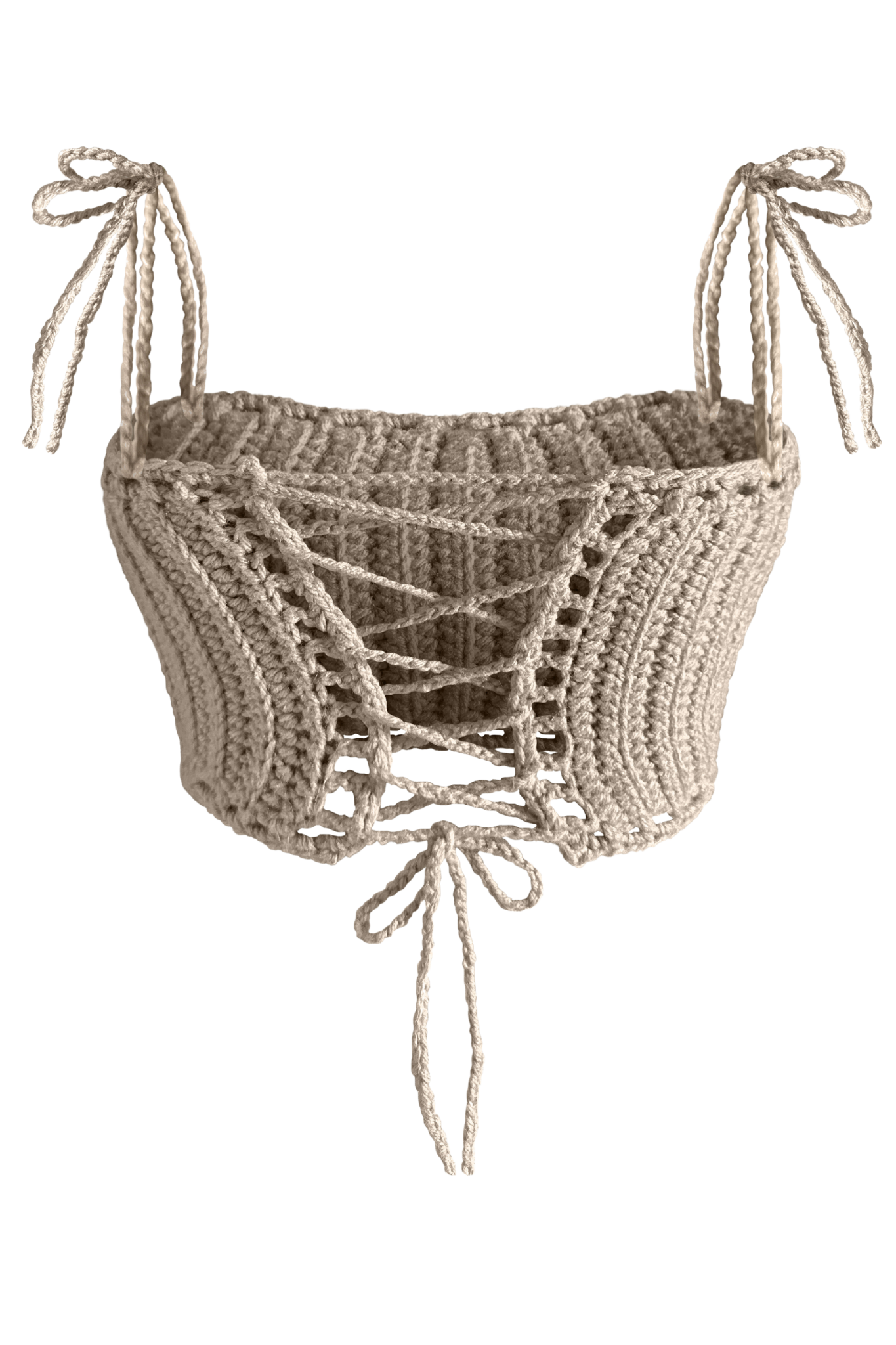 TANIJAY CROCHET Demeter Crochet Tube Top with Optional Straps