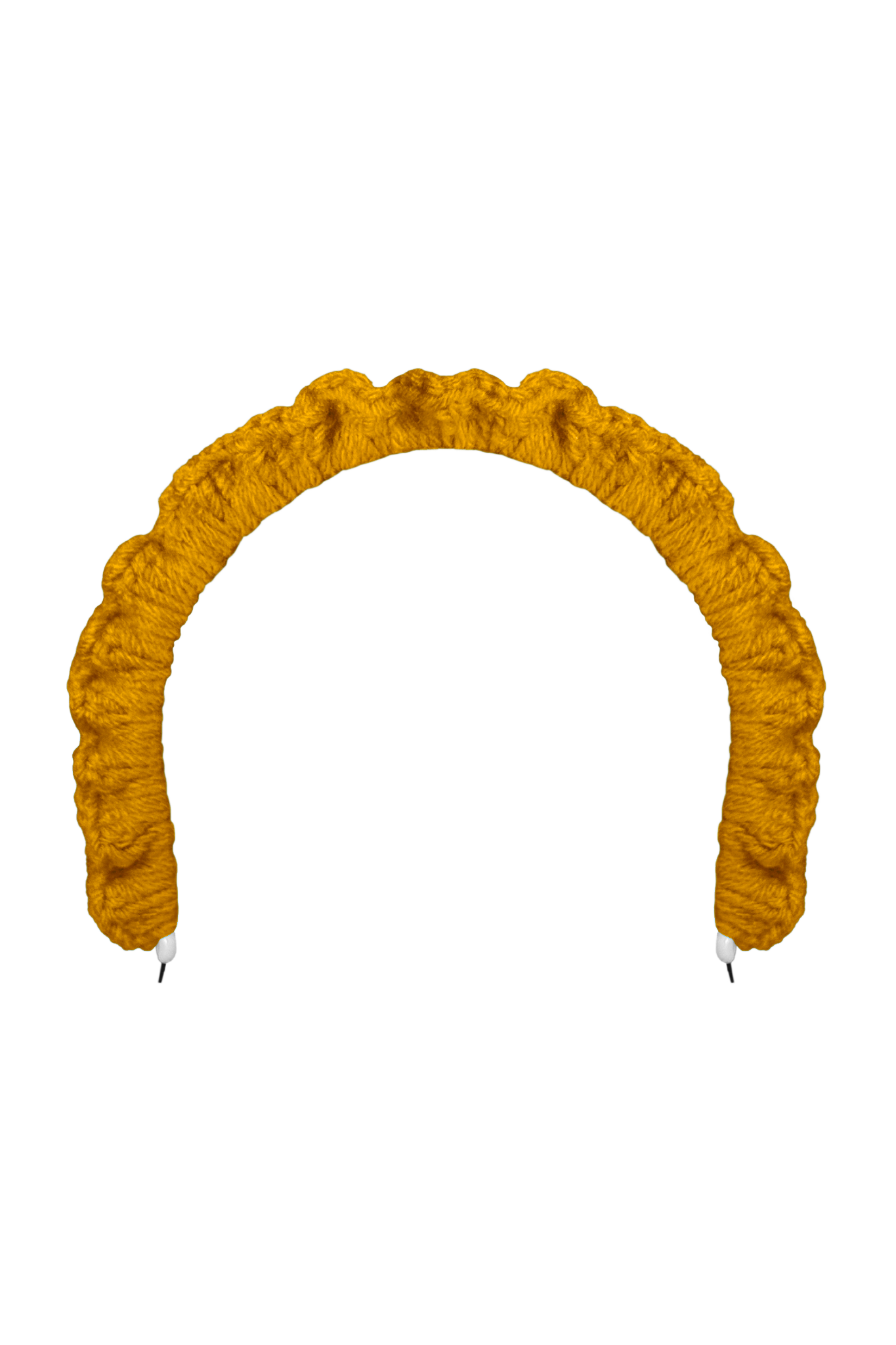 TANIJAY CROCHET headband Classic Ruffle Headband – Gold