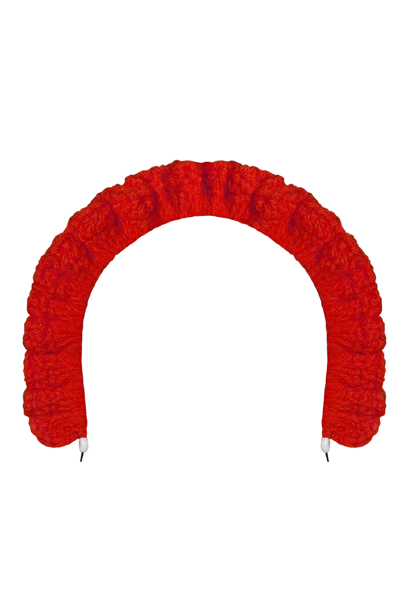 TANIJAY CROCHET headband Full Ruffle Headband – Bright Red