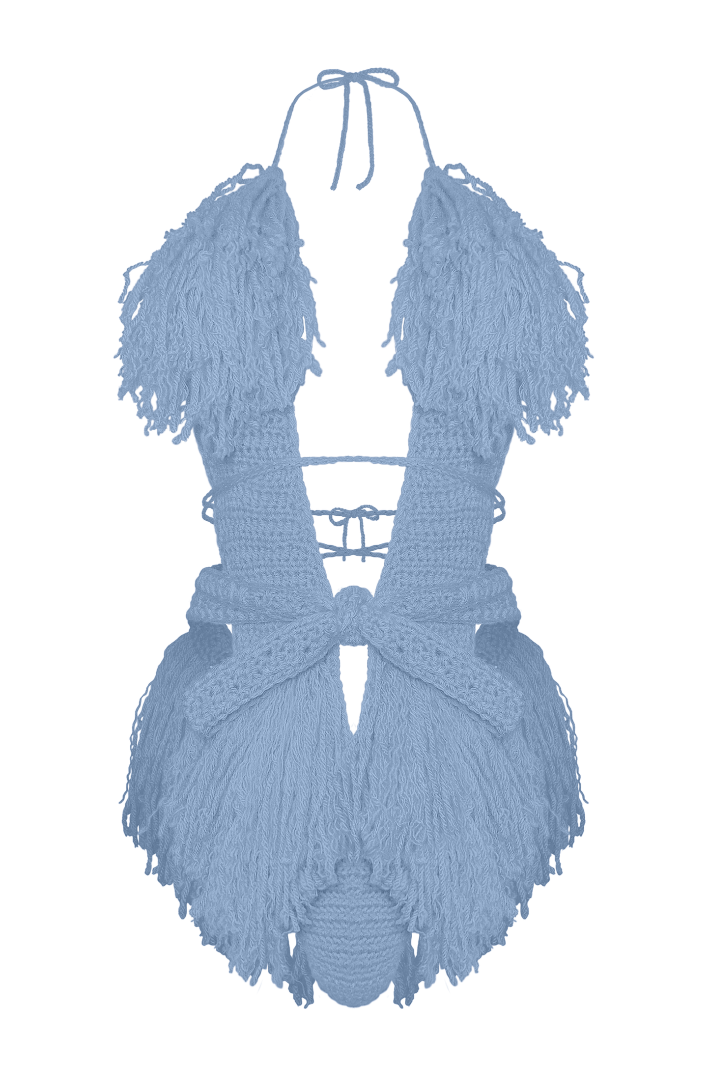 TANIJAY CROCHET ONE PIECE XS / Country Blue Hagata Crochet One Piece