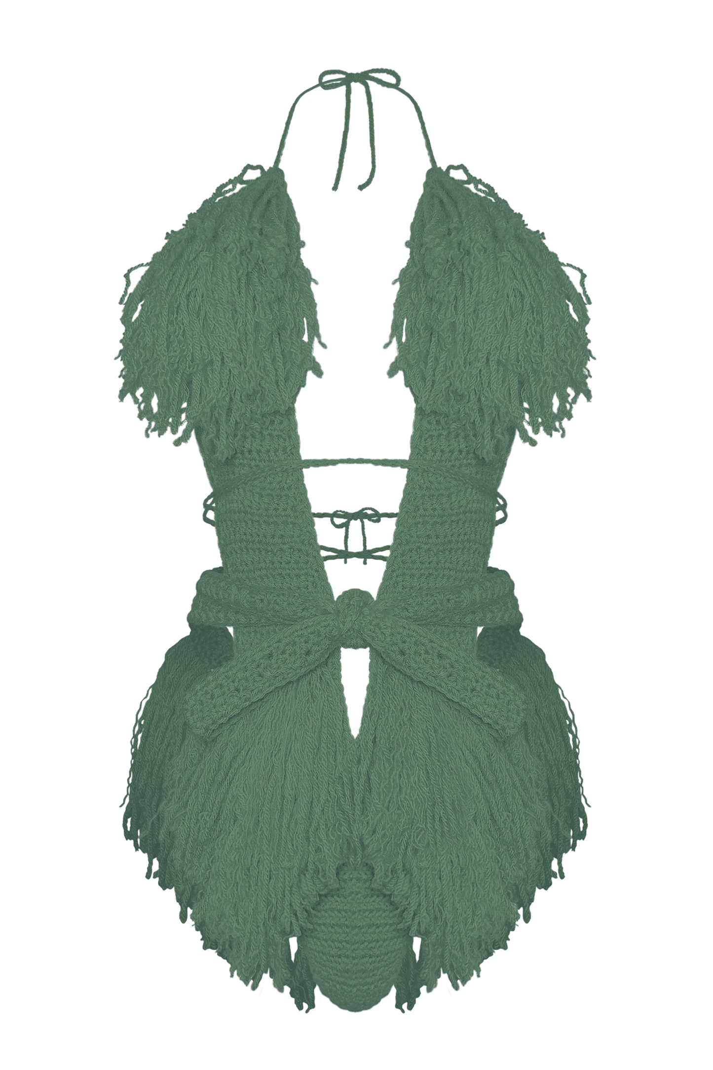 TANIJAY CROCHET ONE PIECE XS / Light Sage Hagata Crochet One Piece