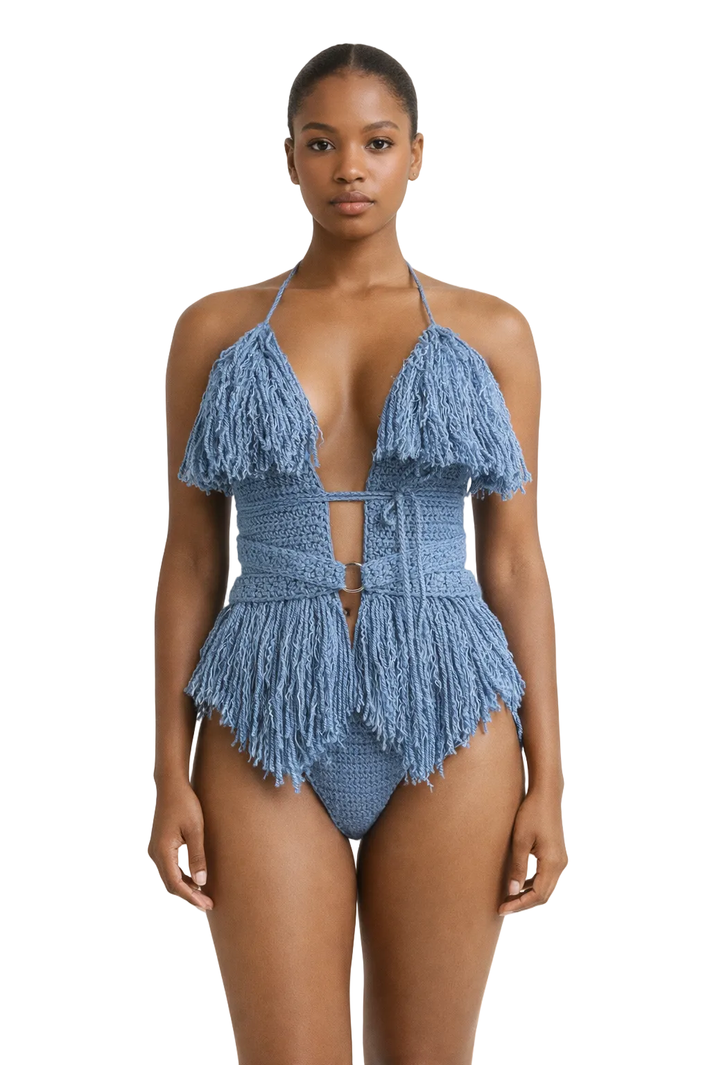 Hebe Crochet One Piece (Country Blue) - Swimwear | Tanijay Crochet