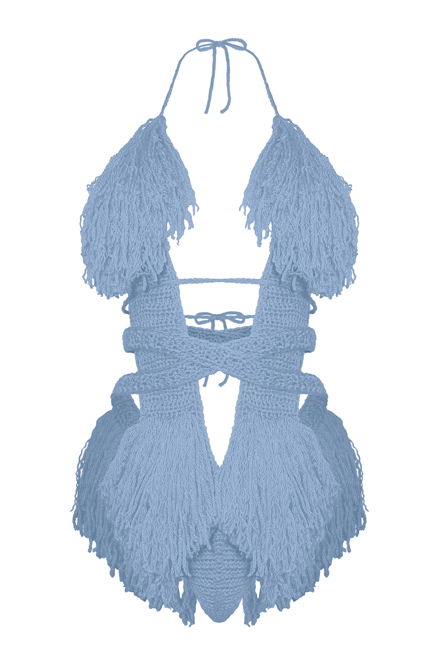 TANIJAY CROCHET ONE PIECE XS / Country Blue Hebe Crochet One Piece