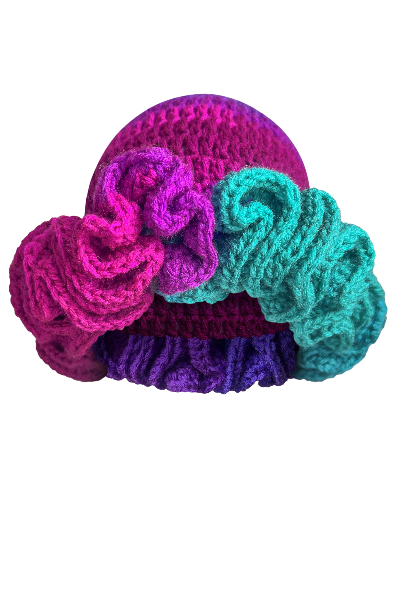 TANIJAY CROCHET Winter Hat Ptah Crochet Ruffle Hat