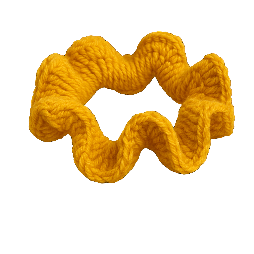 TANIJAY CROCHET bracelet Bright Yellow Selene Crochet Ruffle Bracelet