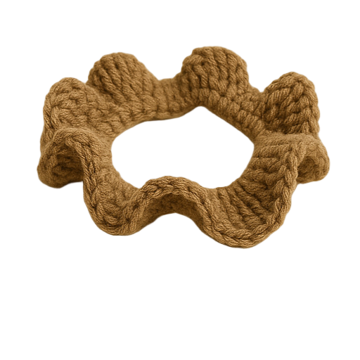 TANIJAY CROCHET bracelet Cafe Latte Selene Crochet Ruffle Bracelet
