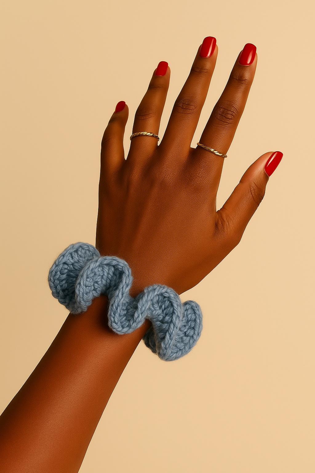 TANIJAY CROCHET earrings Selene Crochet Ruffle Bracelet