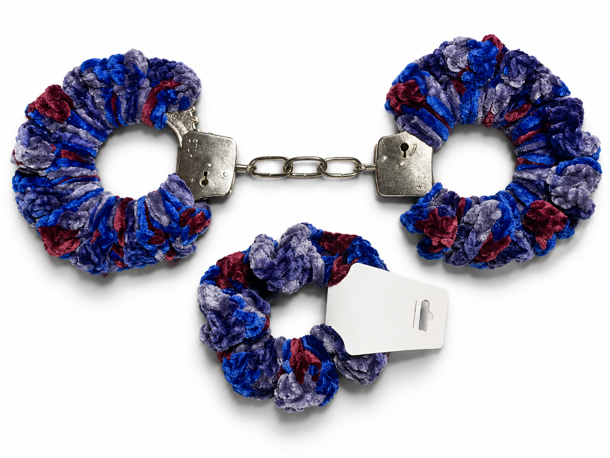 TANIJAY CROCHET handcuff Soft Velvet Crochet Handcuffs