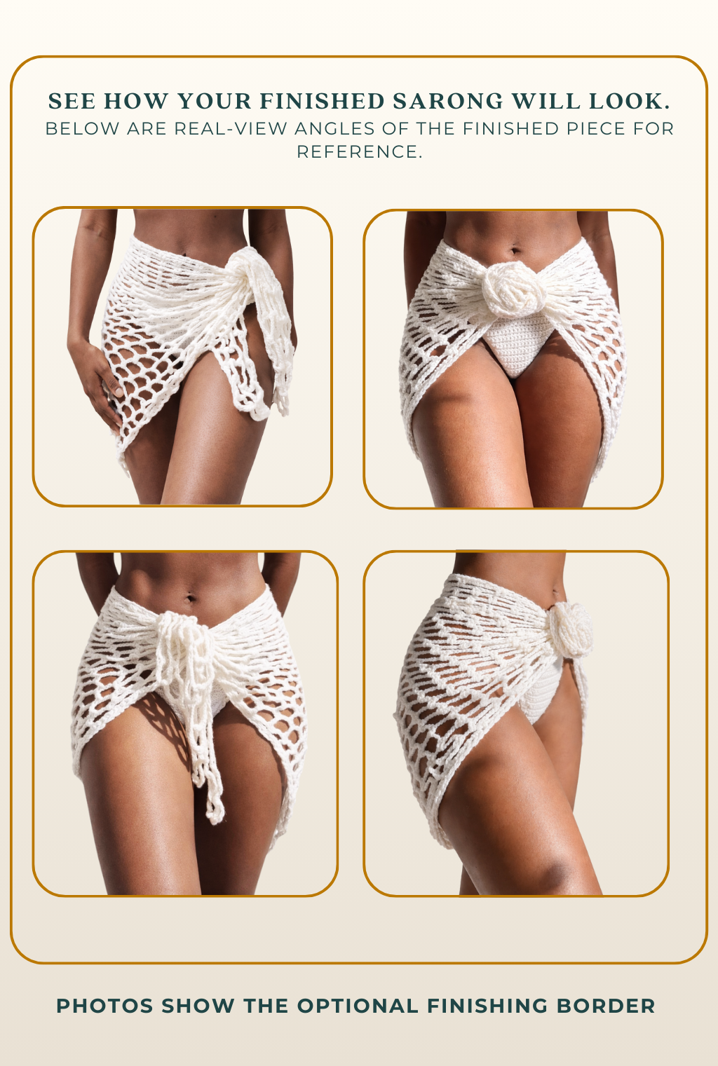 TANIJAY CROCHET pattern Spinx Sarong Skirt – Basic Crochet Pattern (Digital Download)