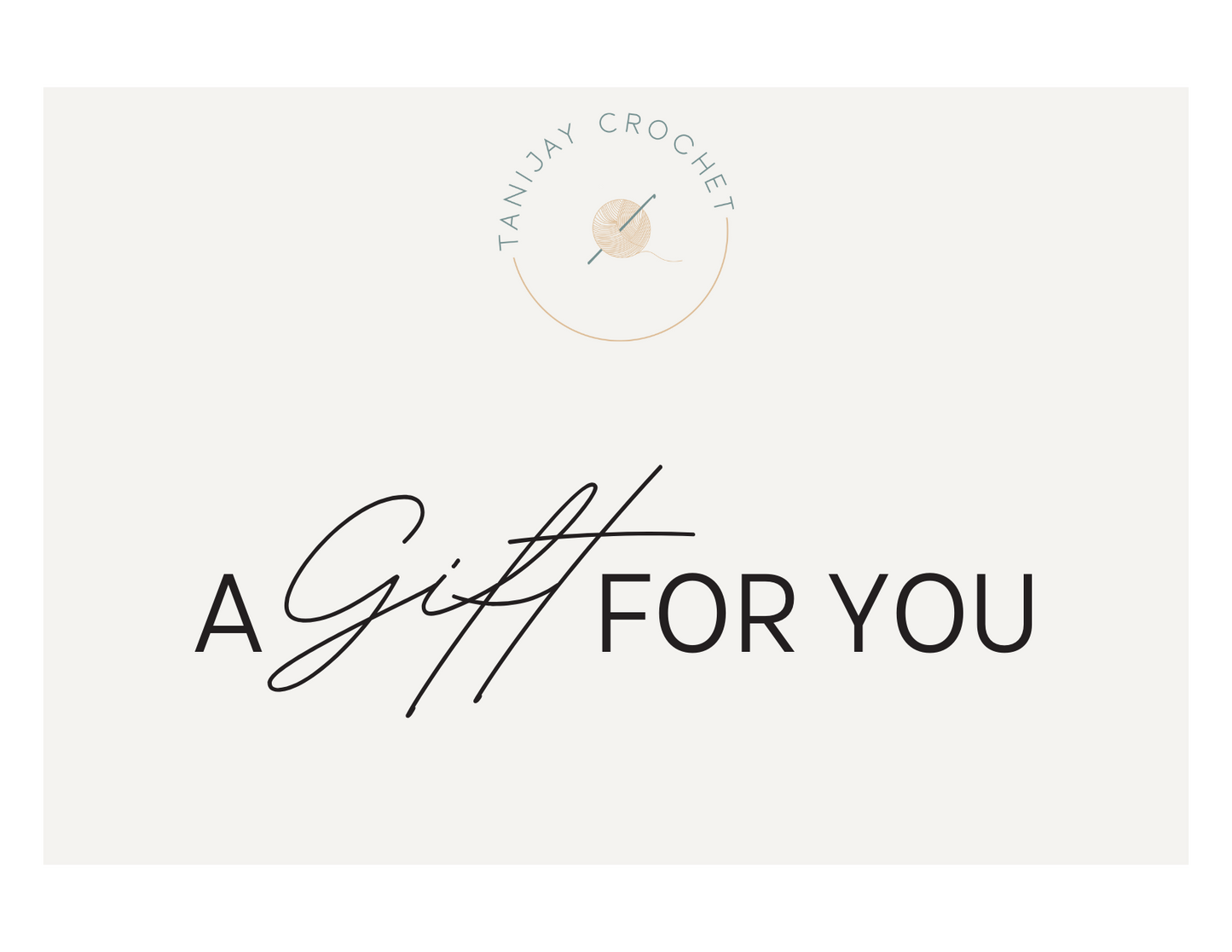 TANIJAY CROCHET Gift Cards TANIJAY CROCHET GIFT CARD