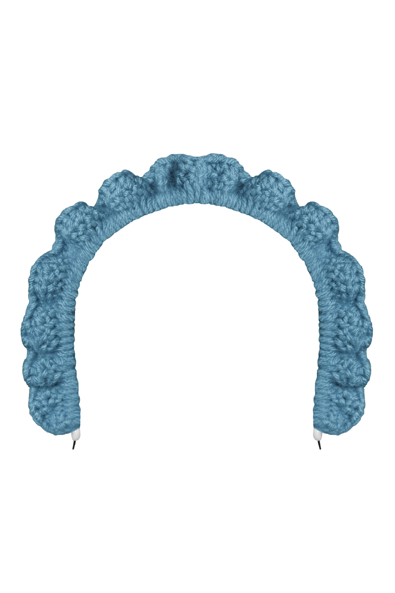 TANIJAY CROCHET headband Wavy Ruffle Headband – Country Blue