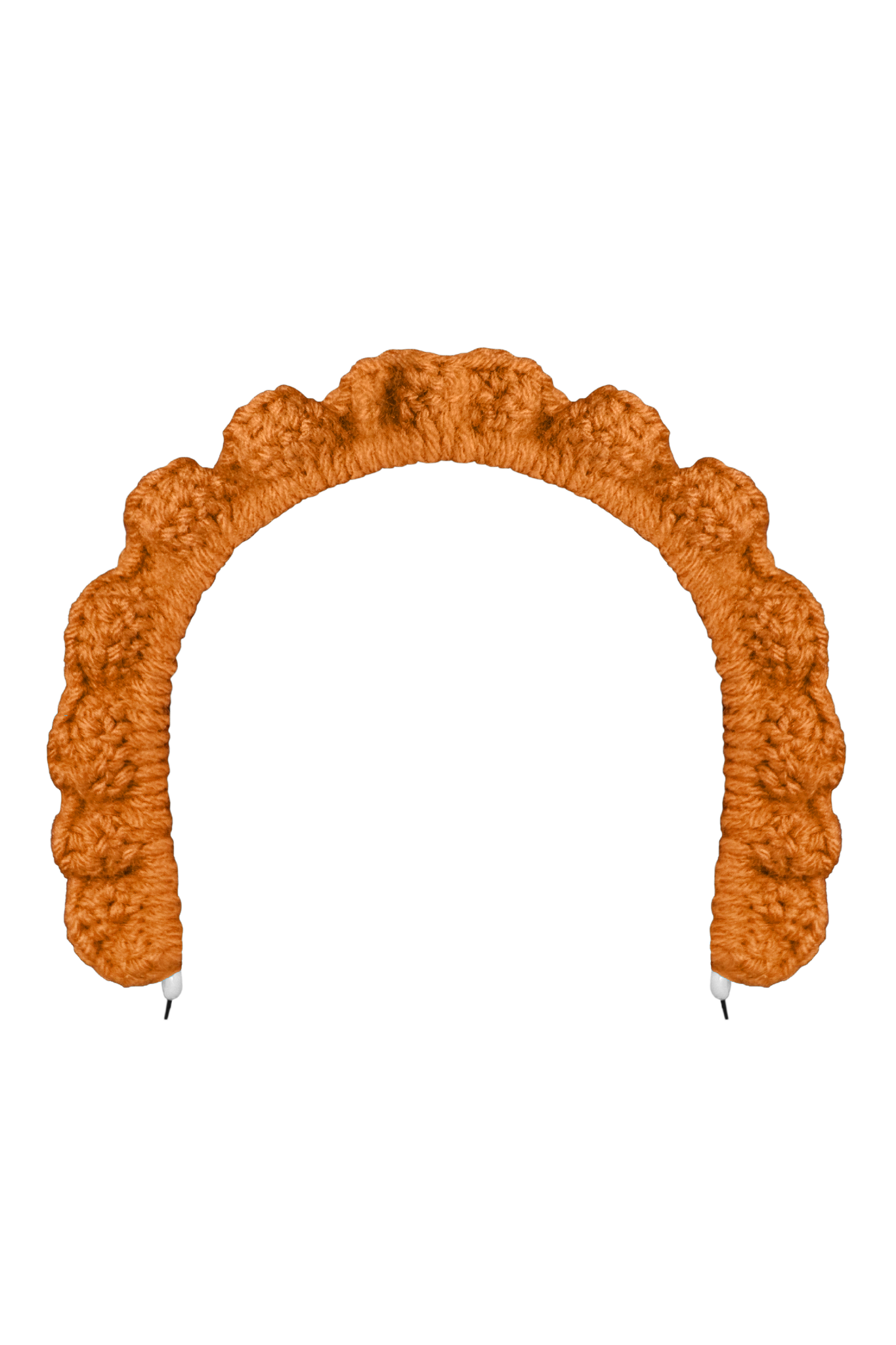 TANIJAY CROCHET headband Wavy Ruffle Headband – Curry