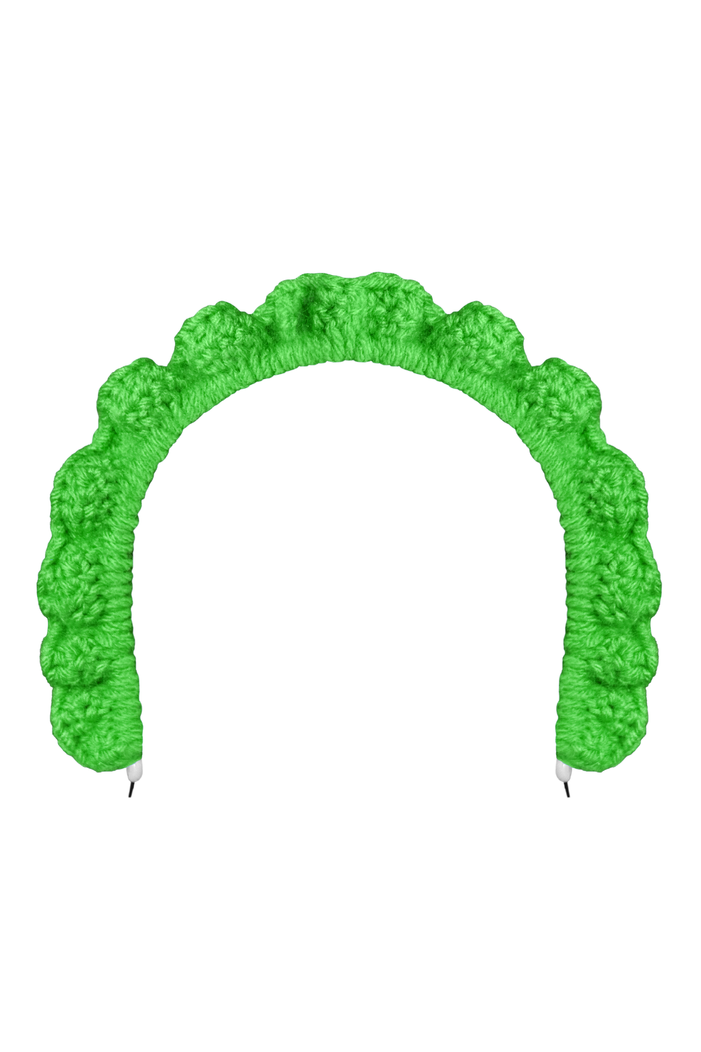 TANIJAY CROCHET headband Wavy Ruffle Headband – Spring Green