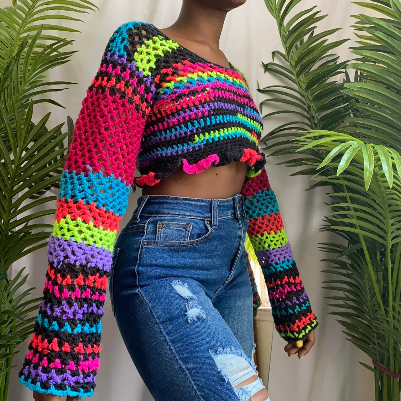 Milani Cochet Long Sleeve Top Tanijay Crochet – TANIJAY CROCHET
