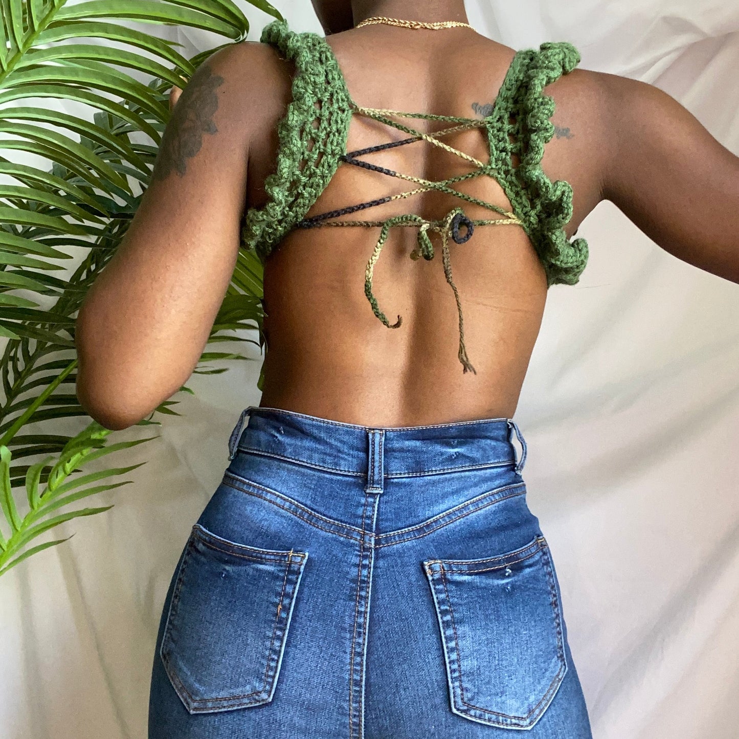 TANIJAY CROCHET Rose Crochet Top