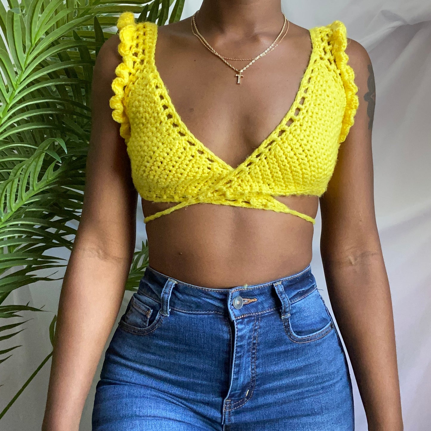 TANIJAY CROCHET Rose Crochet Top