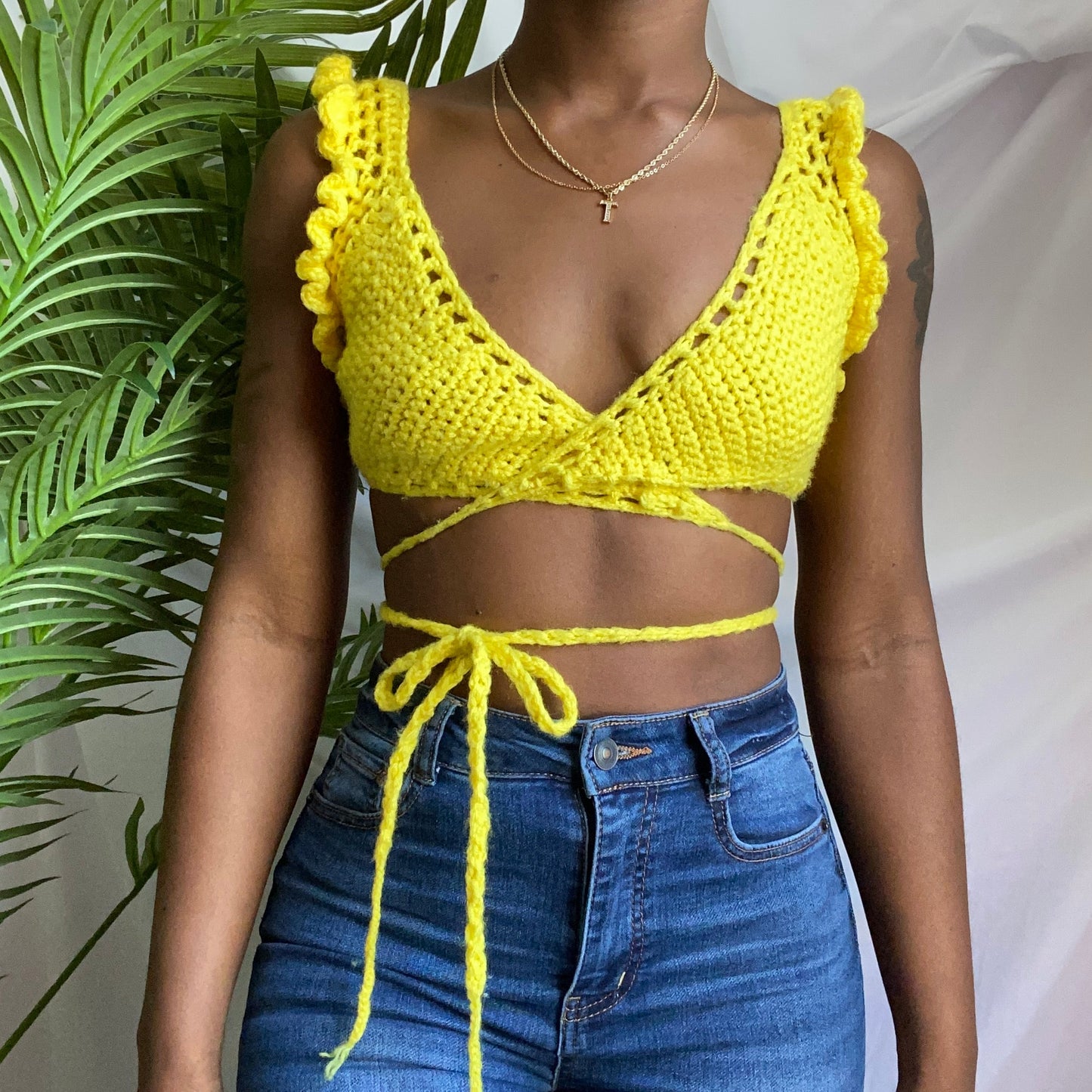 TANIJAY CROCHET Rose Crochet Top