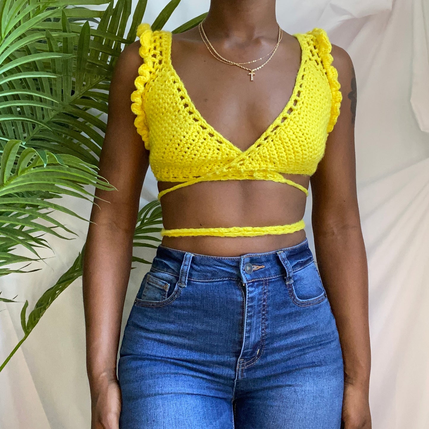 TANIJAY CROCHET Rose Crochet Top