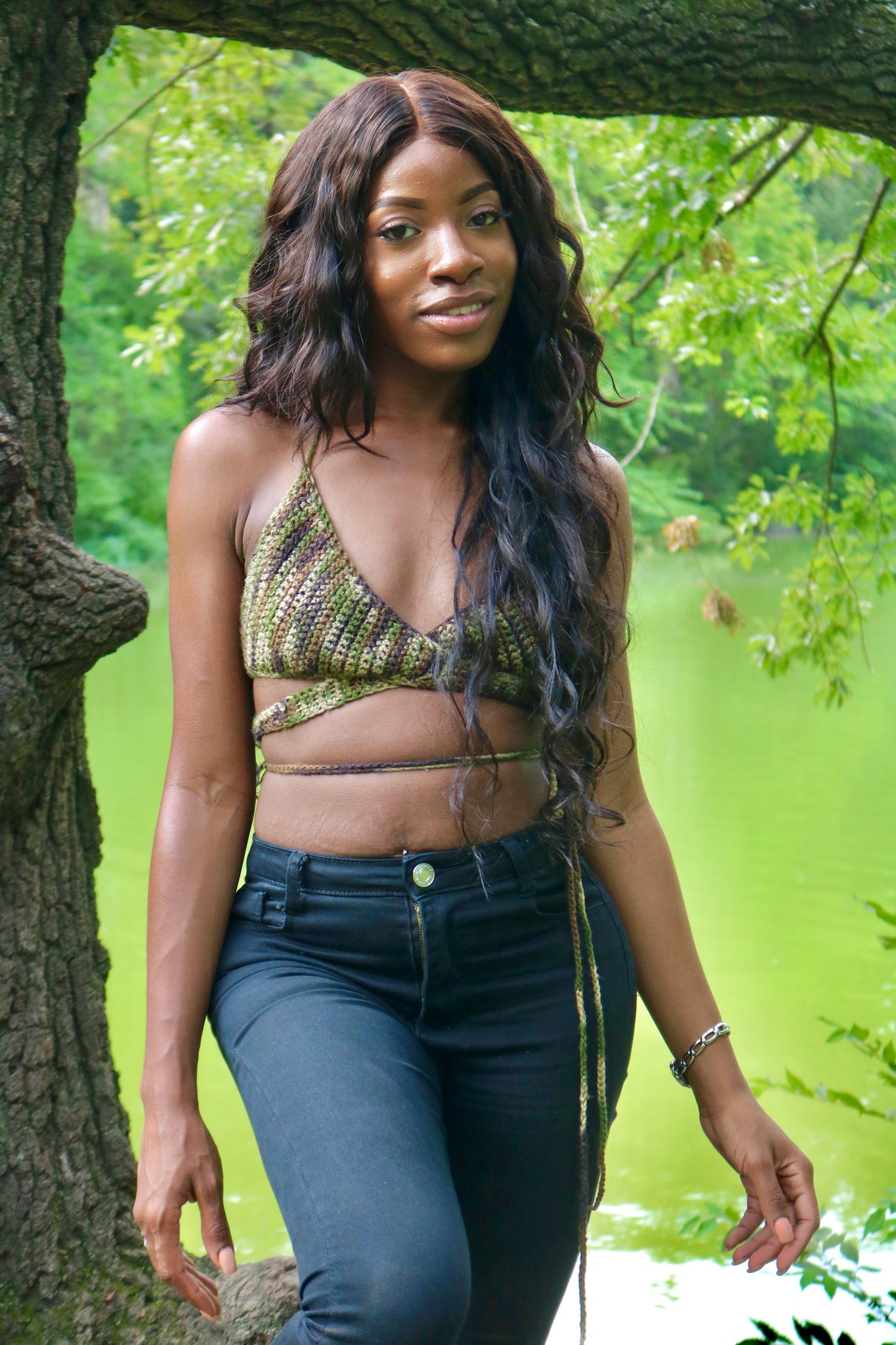 TANIJAYLAUNCH TOP Aphaea Crochet Top