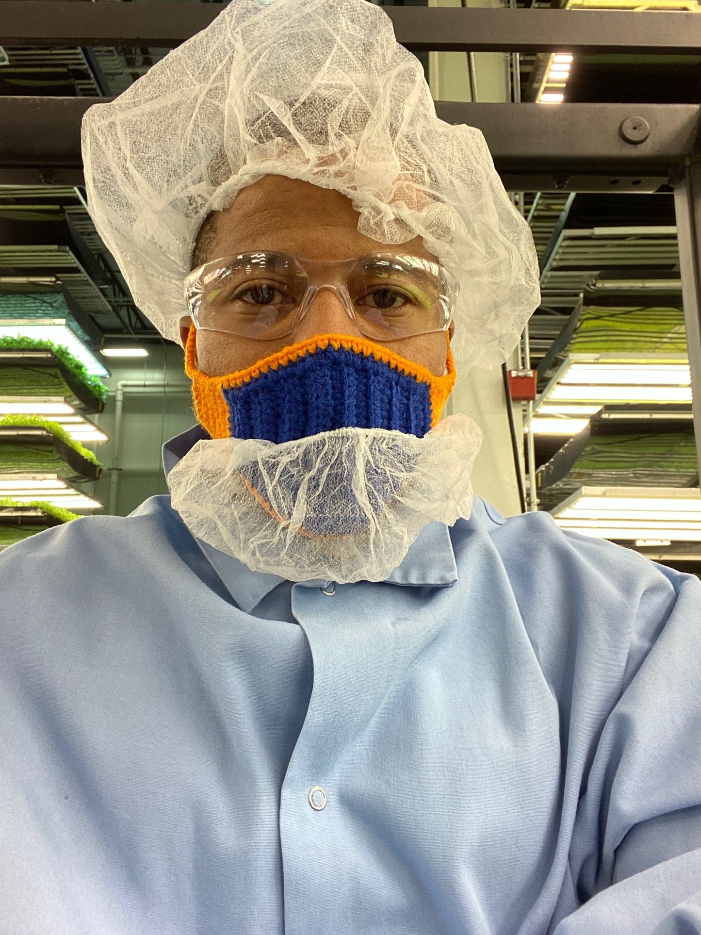 TANIJAYLAUNCH FACE MASK Iris Crochet Face Mask