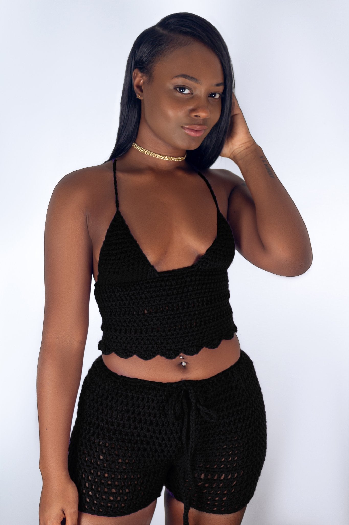 TANIJAYLAUNCH PANTS Mania Handmade Crochet Shorts