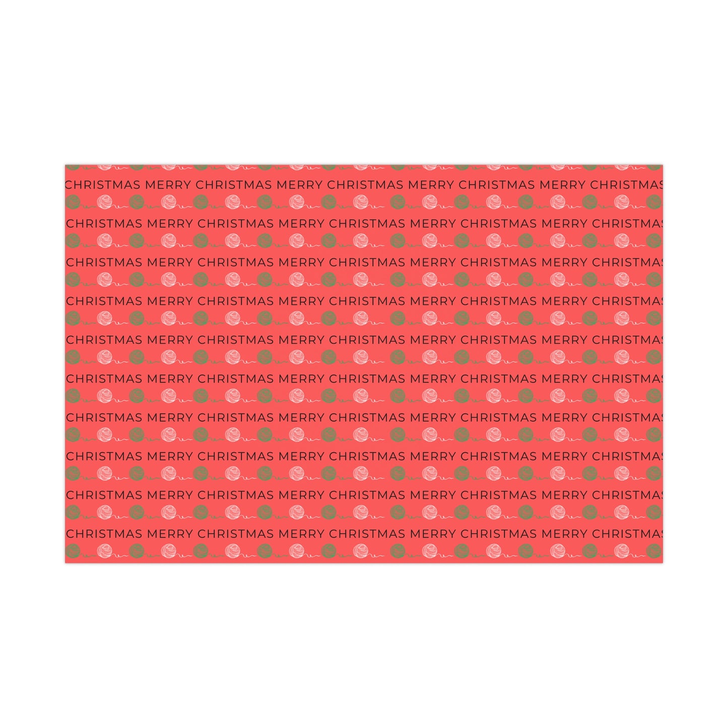 "Berry Merry 2.0" Crochet-Inspired Gift Wrap – 20"X 30" Sheet