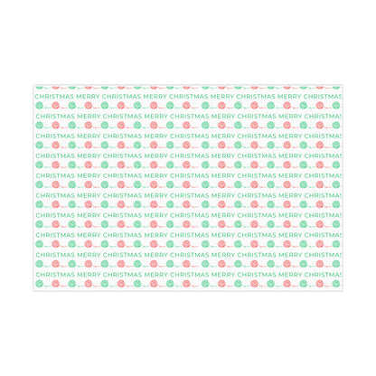 "Winter White 2.0" Crochet-Inspired Gift Wrap – 30"X 20" Sheet