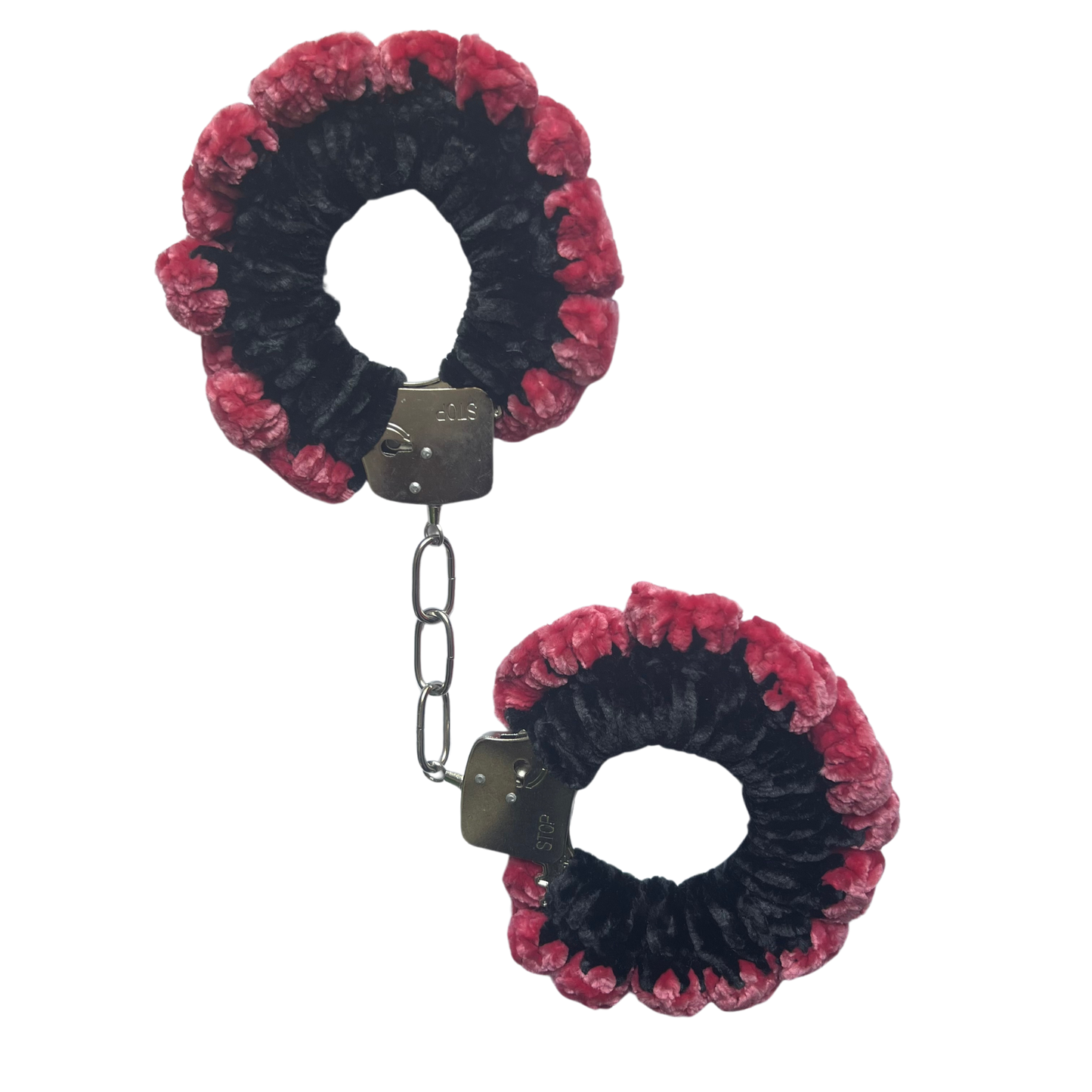 Velvet Crochet Handcuffs