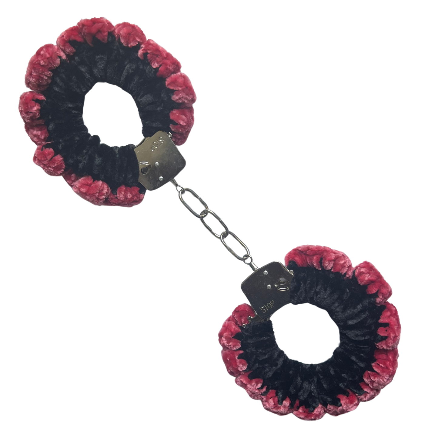 Velvet Crochet Handcuffs