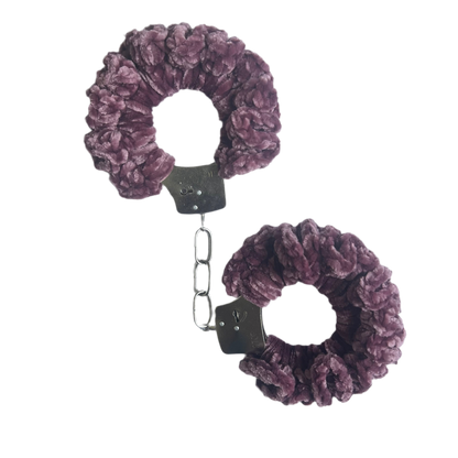 Soft Velvet Crochet Handcuffs