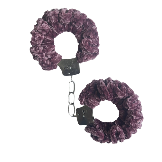 Soft Velvet Crochet Handcuffs