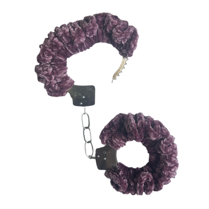 Soft Velvet Crochet Handcuffs