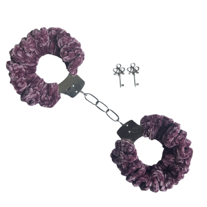 Soft Velvet Crochet Handcuffs