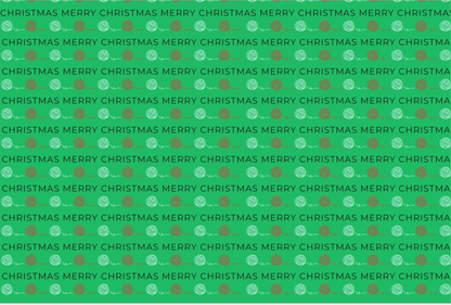 "Evergreen Bliss 2.0" Crochet-Inspired Wrapping Paper – 30" x 20" Sheet