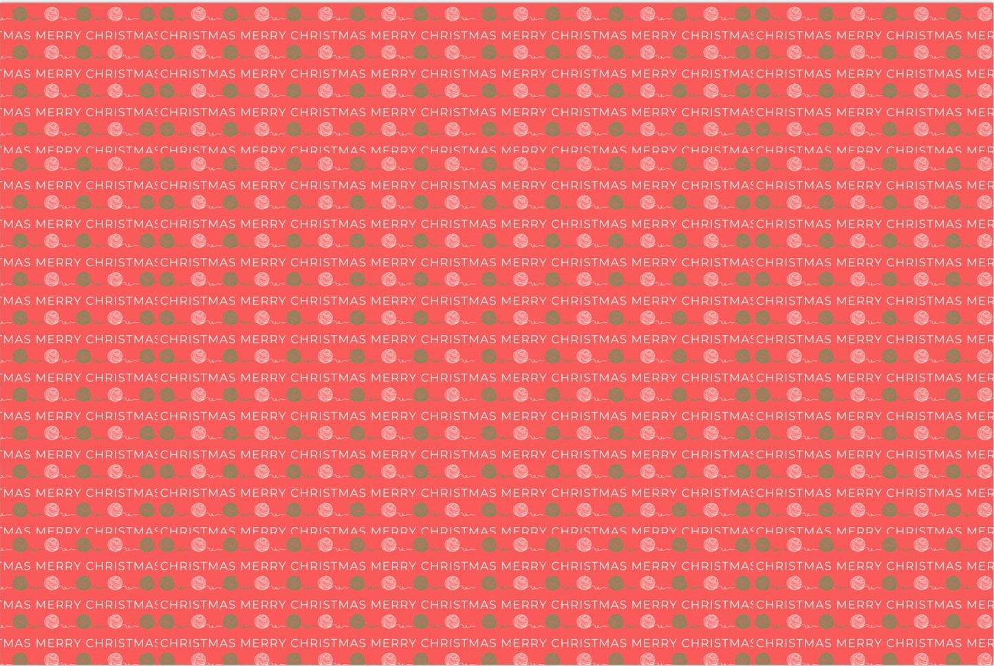 "Berry Merry" Crochet-Inspired Wrapping Paper – Instant Download Single Design