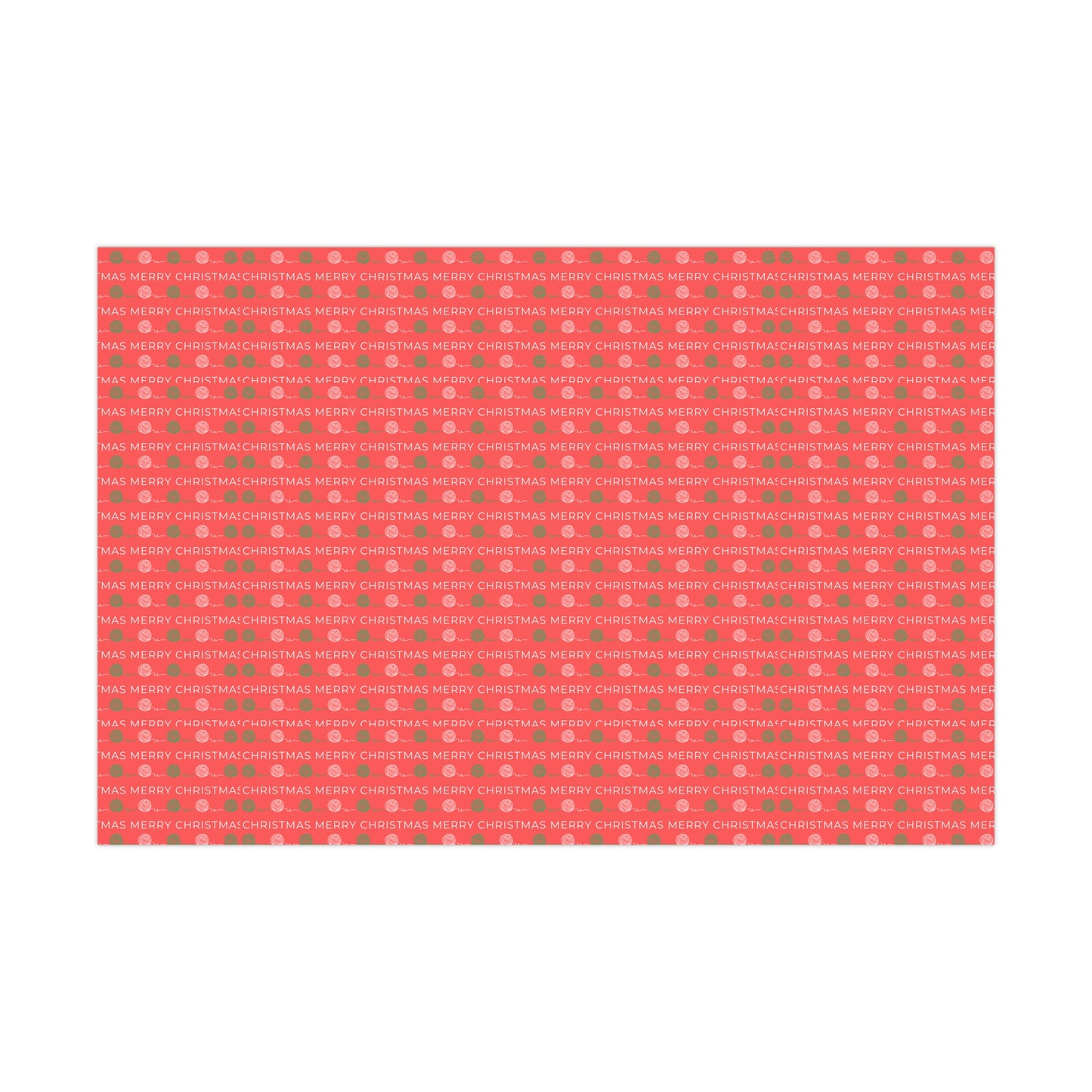 "Berry Merry" Crochet-Inspired Gift Wrap – 30" x 20" Sheet