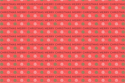 "Berry Merry 2.0" Crochet-Inspired Wrapping Paper – Instant Download Single Design