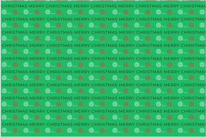 "Evergreen Bliss 2.0" Yarn-Inspired Wrapping Paper – Instant Download Single Design