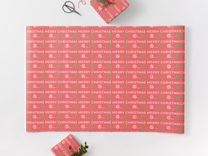 Printable Crochet Christmas Wrapping Paper - Set of 3 Designs