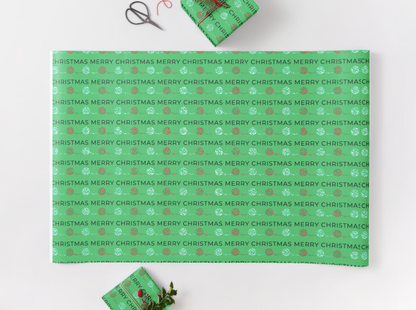 Printable Crochet Christmas Wrapping Paper - Set of 3 Designs