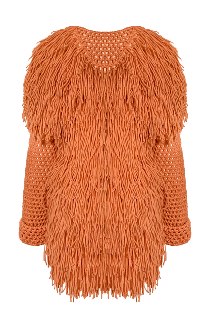 TANIJAY CROCHET SWEATER Artemis Crochet Fringe Jacket
