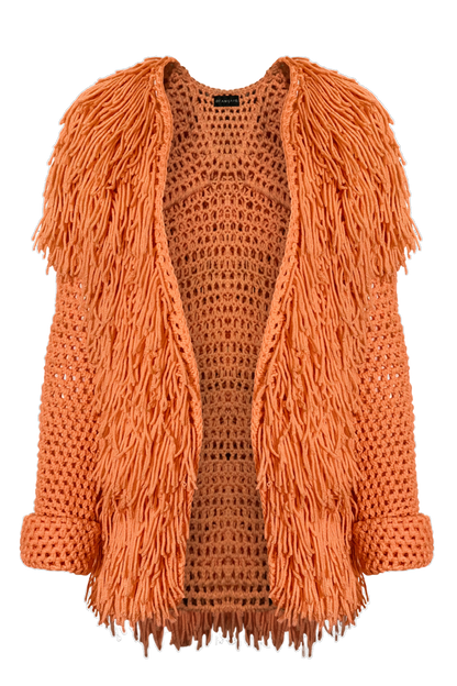 Artemis Crochet Fringe Jacket