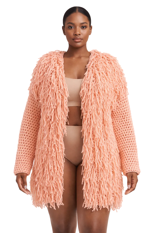 TANIJAY CROCHET SWEATER Artemis Crochet Fringe Layer