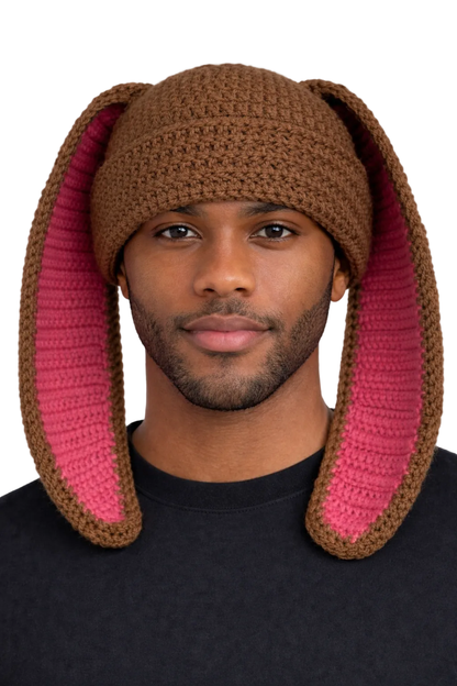 Bunny Ear Crochet Beanie- Accessories | Tanijay Crochet – TANIJAY