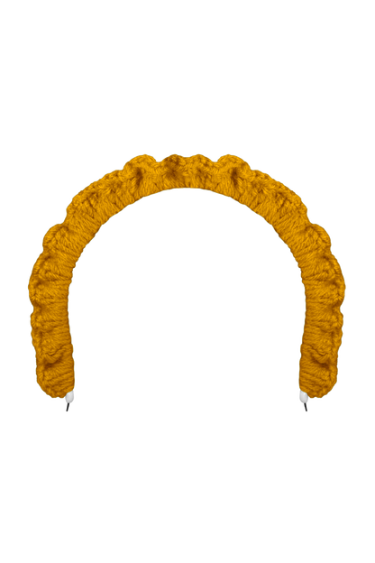 TANIJAY CROCHET headband Classic Ruffle Headband – Gold