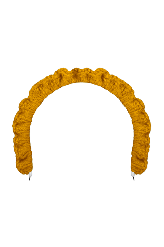 TANIJAY CROCHET headband Classic Ruffle Headband – Gold