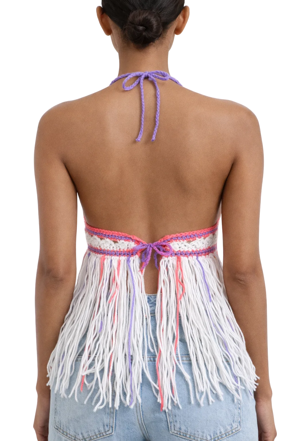 TANIJAY CROCHET TOP Cybele Fringe Crochet Top