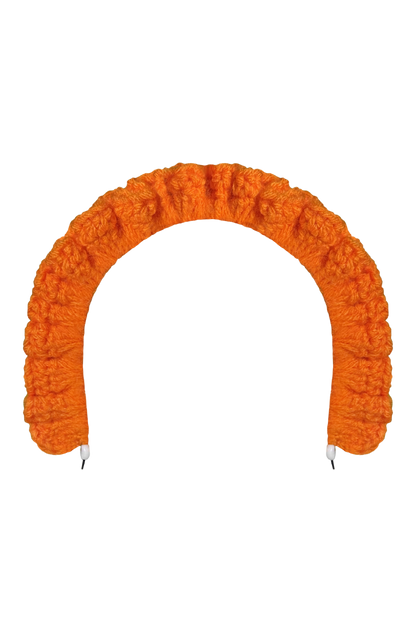 TANIJAY CROCHET headband Full Ruffle Headband – Pumpkin