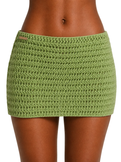 TANIJAY CROCHET SKIRT Gaia Crochet Mini Skirt