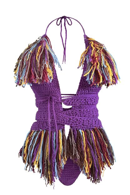 TANIJAY CROCHET ONE PIECE XS Halo Crochet Monokini: Juxt Edition